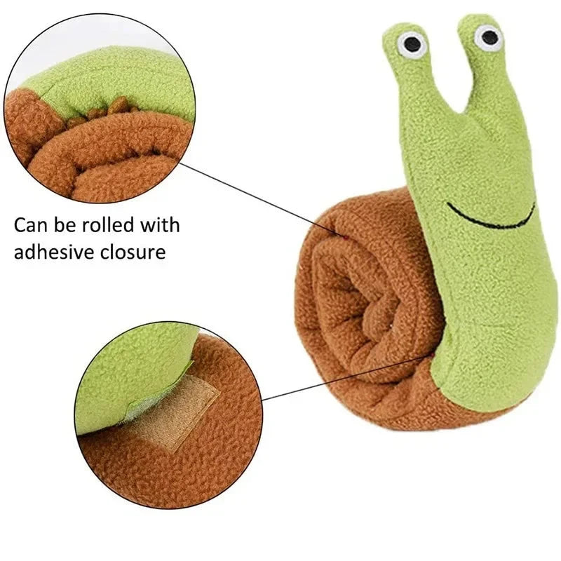 Plush Snuffle Snail Dog Toy