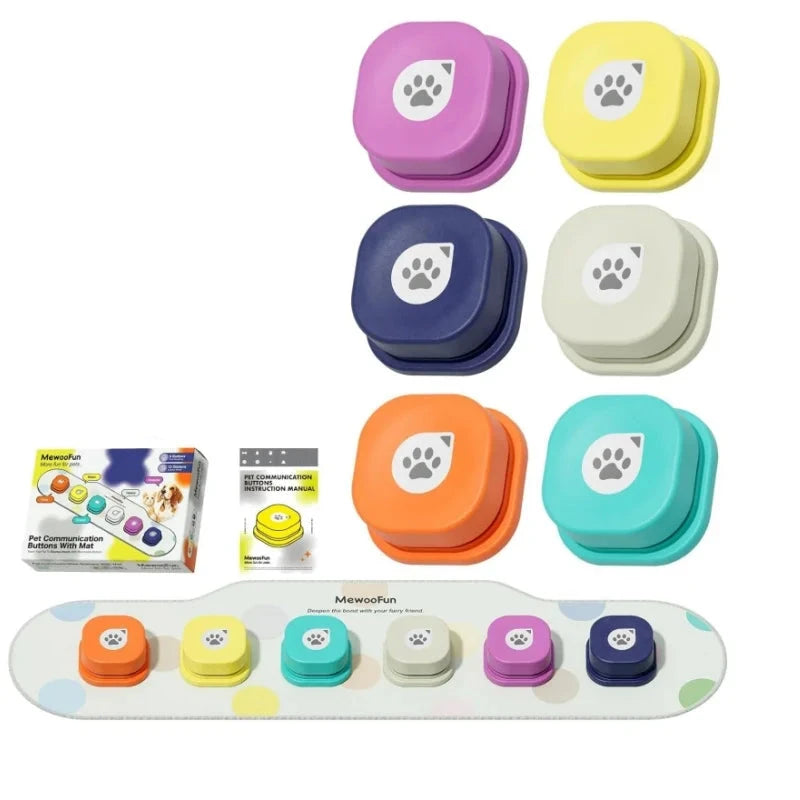 Communication Pet Training Buttons with Mat